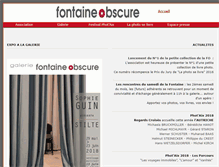 Tablet Screenshot of fontaine-obscure.com